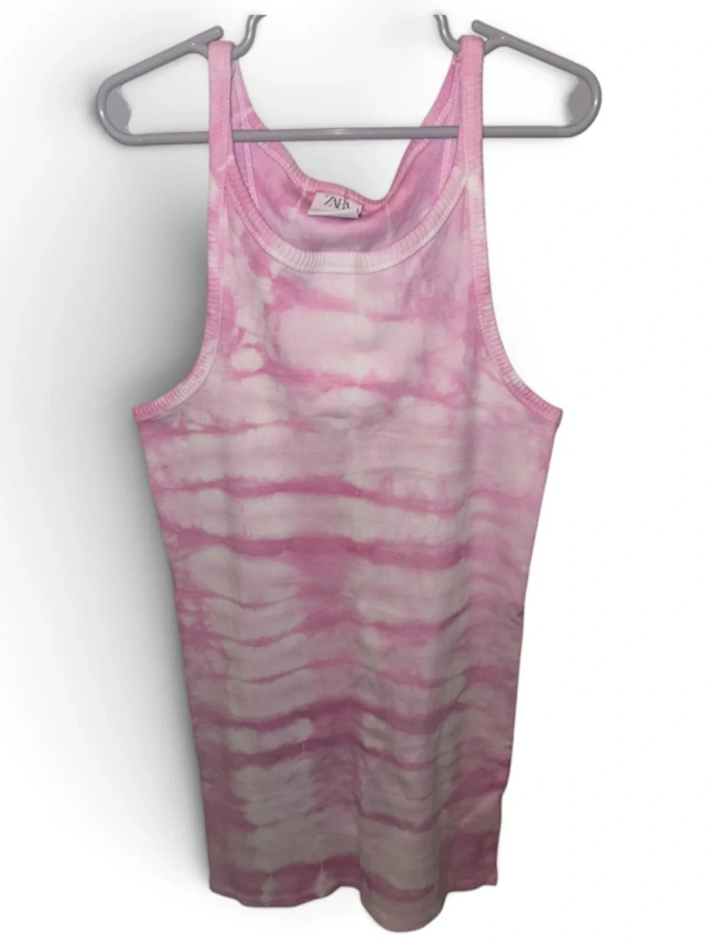 ZARA Girls Pink Tie Dye Tank Dress Size 11-12 152cm Sleeveless